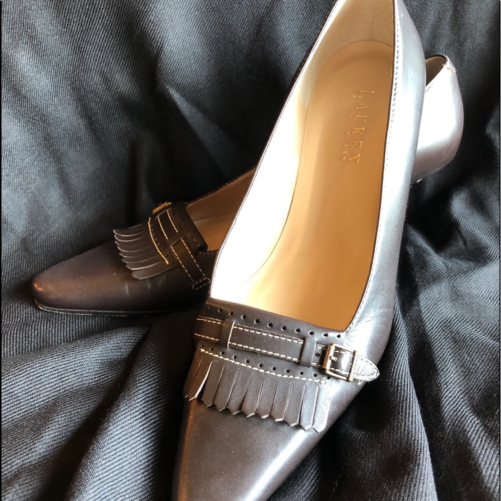 Ralph Lauren Leather Heels 9.5B